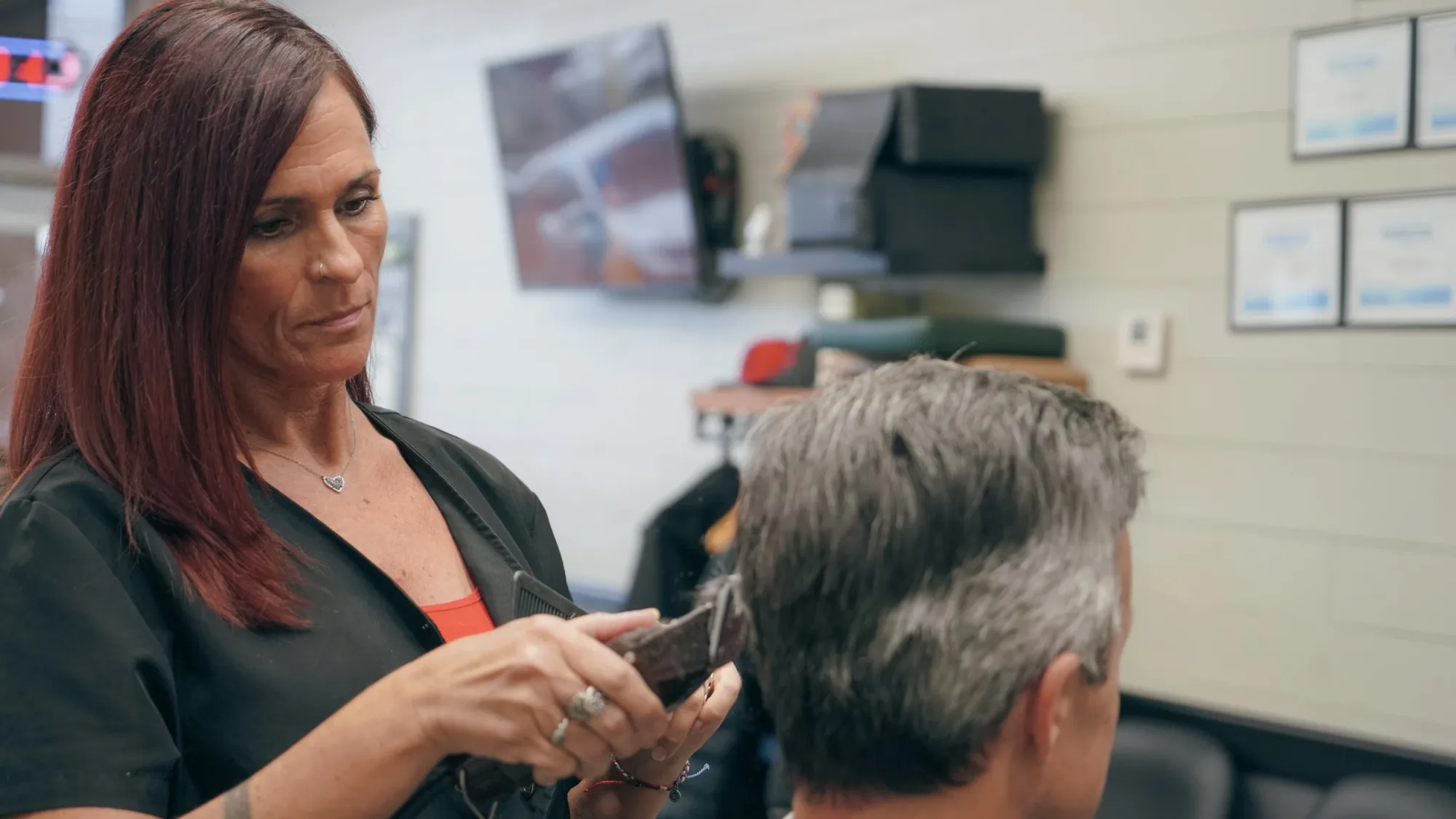 Haircut and face shave combo at Ledgewood Barber Shop, Strongsville