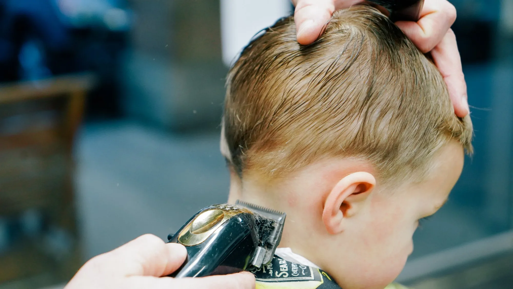 Men's haircut at Ledgewood Barber Shop in Strongsville, Ohio