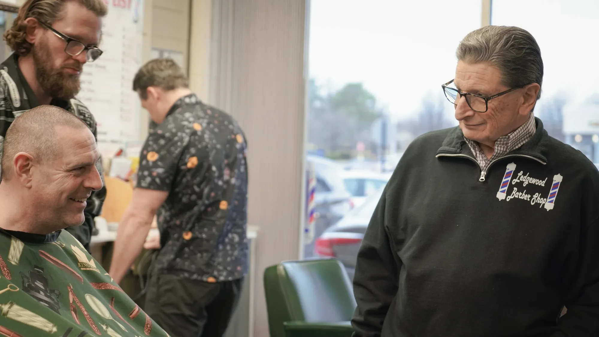 Classic men's haircut at Ledgewood Barber Shop in Strongsville